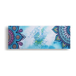 serviette yoga bleu mandala anti dérapante 183cm 63cm ethnique moderne multifonctionnelle fitness