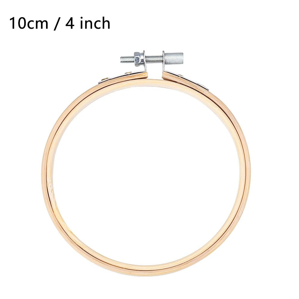 anneaux broderie bambou vis serrage classique différents diamètres cross stitch frame outils couture