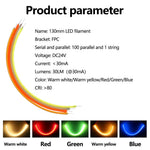 décoration led flexible 130mm jaune rouge vert bleu blanc moderne minimaliste