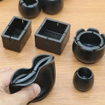 pieds chaise silicone antidérapants protection sol moderne noirs rond carré