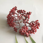 bouquet artificiel fleurs petites variées tringle violet vert blanc rose gris rouge naturel