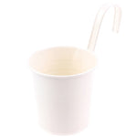 Pots fleurs fer rouge vert rose orange classiques anneau suspension mur balcon jardin moderne