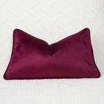 coussins décoratifs velours rouge foncé élégants intérieur sans rembourrage carrés simple