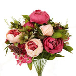 bouquet fleurs artificielles pivoine romantique intérieur décoration maison anniversaire mariage baby shower