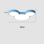 plafonnier led moderne tête mickey bleu vert rose blanc opacité designintérieur cuisine télécommande
