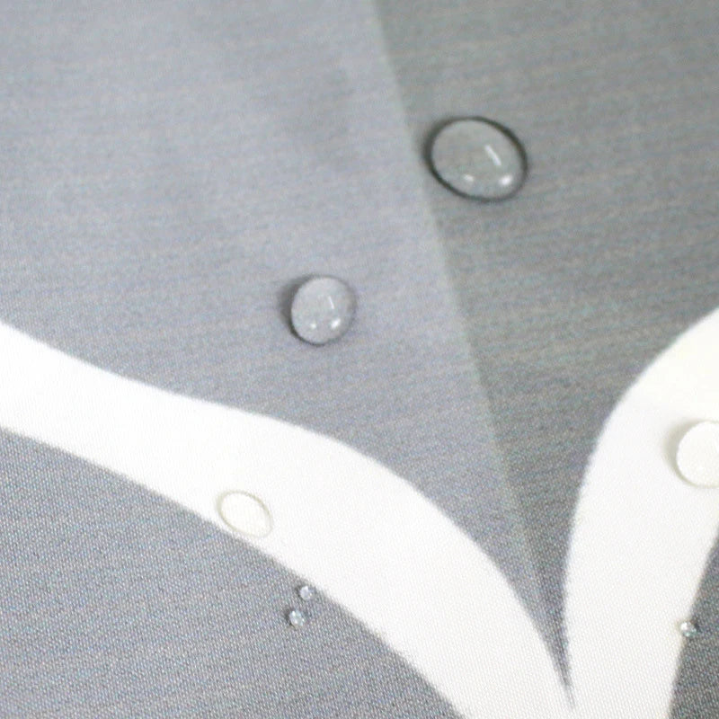 rideau douche moderne géométrique gris blanc imperméable crochets toile bain large choix dimensions respectueux