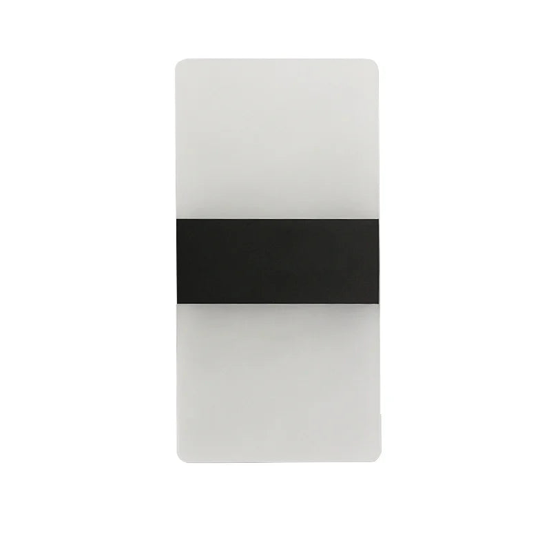 lampe murale moderne blanche noire rectangulaire adhésive chambre salon entree 22 11cm 29 11cm