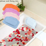 tapis bain bleu clair adhésifs micro structurés moderne respectueux environnement