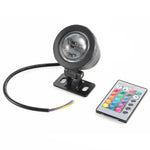 projecteur led noir moderne 10w 15w ip68 certification rohs ccc fcc télécommande.vis