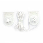 rideau chaînettes blanc moderne clips 3m 4m 5m opacité tissu finement tissé