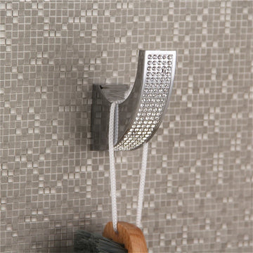 accessoires salle bain or argent strass transparent moderne élégant porte savon porte gobelets porte