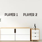 décoration murale autocollant pixel art avion minimaliste noir blanc chambre enfant