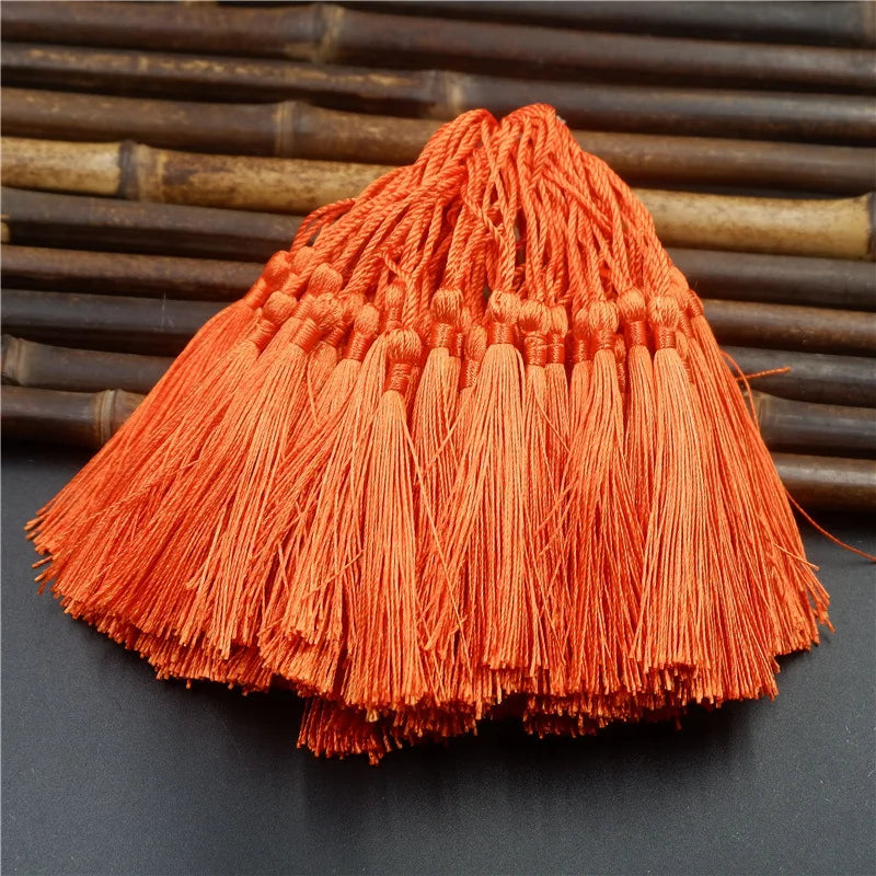 franges polyester 20cm pompons décoratifs vêtements rideaux opaques vert violet rouge