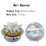 applique murale moderne cristal transparent verte dorée vis moderne élégante led 3w dimmable