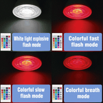 Ampoule LED RGB E14 spot rayures colorées moderne blanc opacité 50000h durée vie