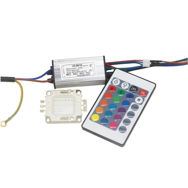 drivers led rgb 10w 20w 30w 50w 100w argenté moderne certification ul vde rohs