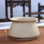 pot fleurs succulentes céramique poterie classique texture grès motif floral décoration