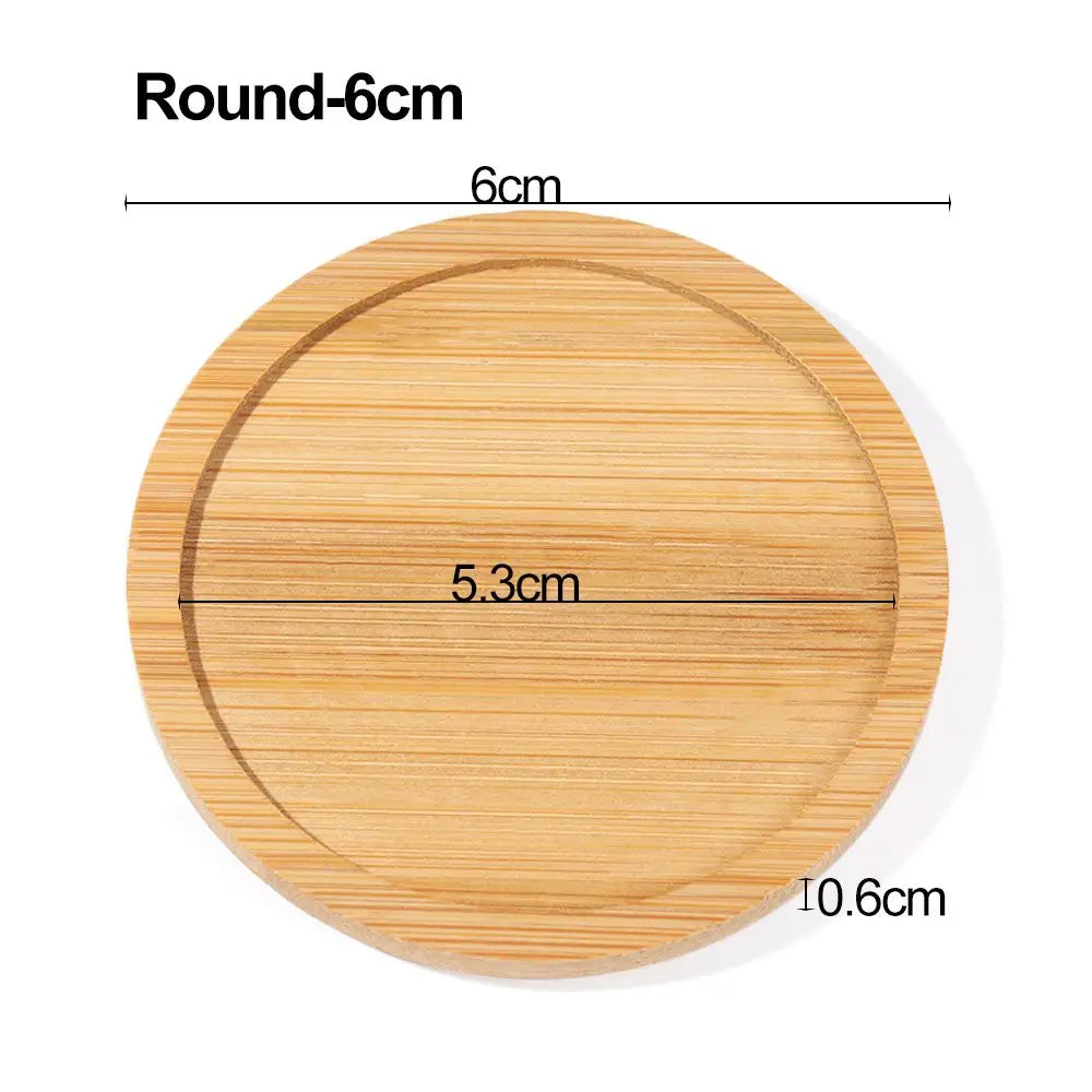 plateau bambou minimaliste plateaux carrés ronds rectangles succulentes cache plante moderne
