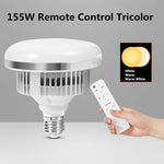 ampoule led bicolore 3200k 5600k éclairage studio maison blanc grille refroidissement moderne vis e27