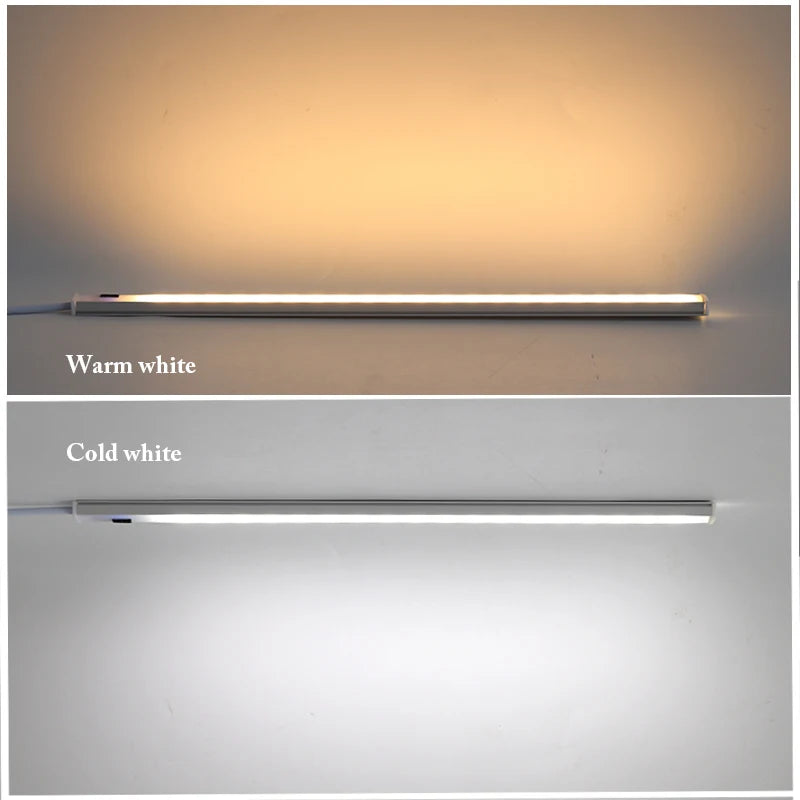 lampe led moderne 30cm 40cm 50cm blanc minimaliste adhésif clip adaptateur secteur