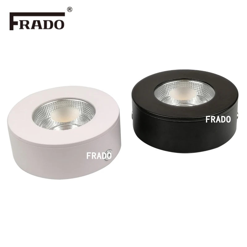 Spot LED moderne noir blanc 5W 7W 4000K 3000K câble vis fixationflux249 2000