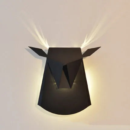 applique murale moderne forme cerf doré luminaire décoration chambre couloir salle manger led blanc