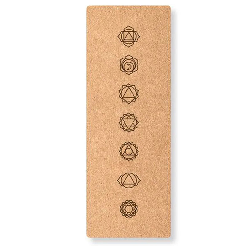 tapis yoga marron mandalas symboles géométriques motifs floraux 6mm épais débuts