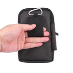 pochette taille homme toile bleu gris noir pratique moderne carabine zips poignée porte clés