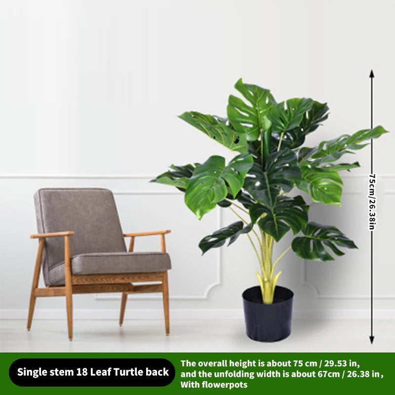 décoration extérieure plante artificielle verte moderne grande feuilles pot noir exposition sol festive