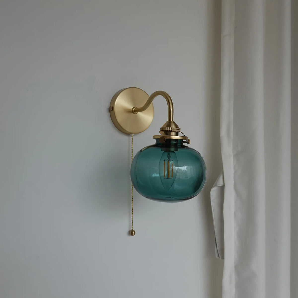 lampe murale moderne or transparent interrupteur cordon certification ul ccc cqc vde fcc cem