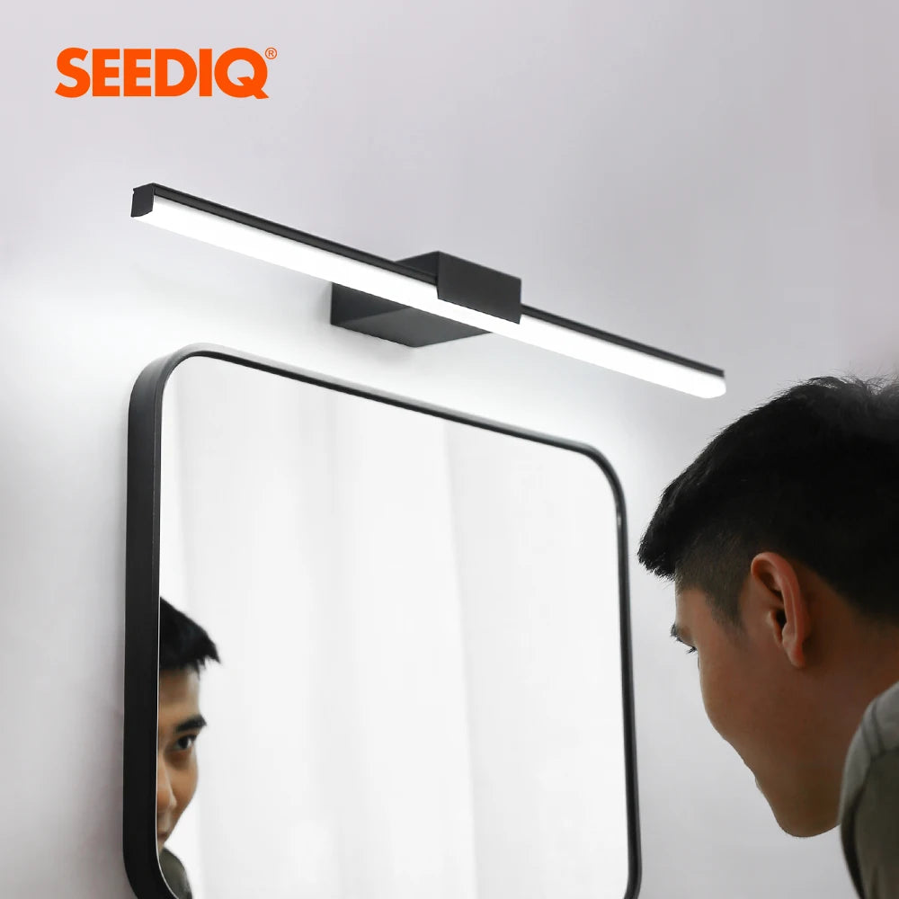 lampe murale led moderne blanc noir rectangle aluminium fixée mur chambre salon