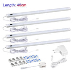 lampe led moderne 30cm 40cm 50cm blanc minimaliste adhésif clip adaptateur secteur