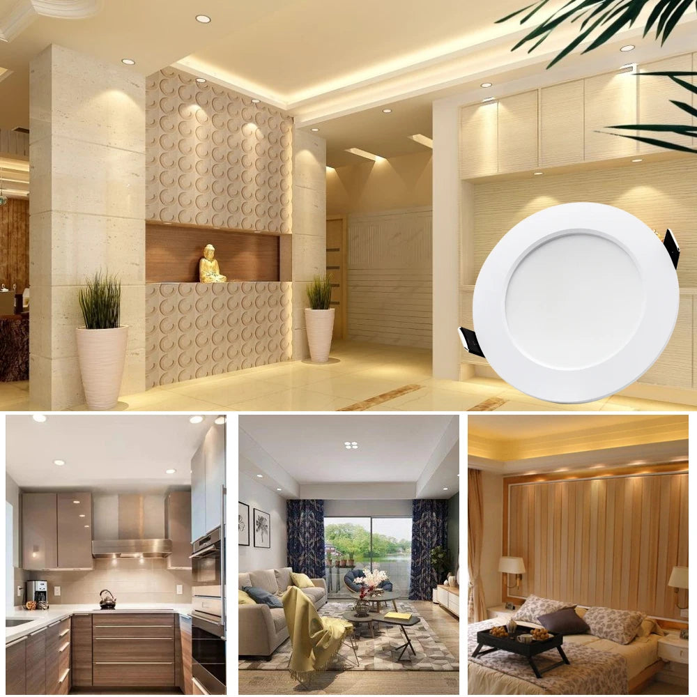 Spot LED blanc moderne encastrable ac220v fluxlumineux2492000 clipsdefixation 7w 9w 12w 15w 18w