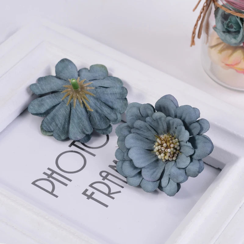 décoration intérieure fleurs artificielles lotus vintage rose vert clair mariage scrapbooking decor