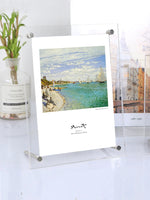 cadre photo acrylique transparent moderne clips plastique affichage mural a3 a4
