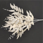 branches décoratives fleurs artificielles vertes blanches modernes décoration mariage maison vases