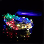 guirlande lumineuse multicolore led adhésive moderne noël vacances 40 leds 4m