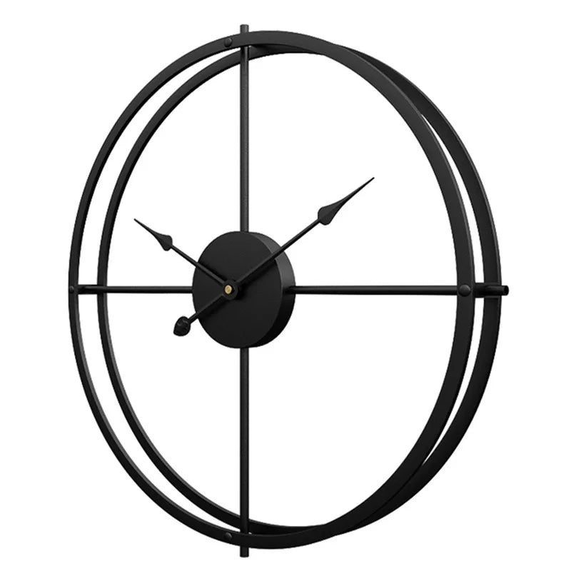 Détail du cadran horloge 60 cm chiffres romains dorés