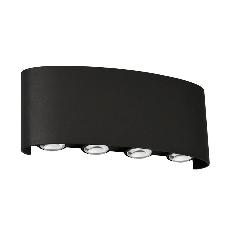 applique murale led moderne noir fixée mur extérieur intérieur ampoules led 249 2000 lumens