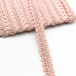 ruban dentelle motif floral couleur rose bleu violet classique yards polyester coton echangement mariage