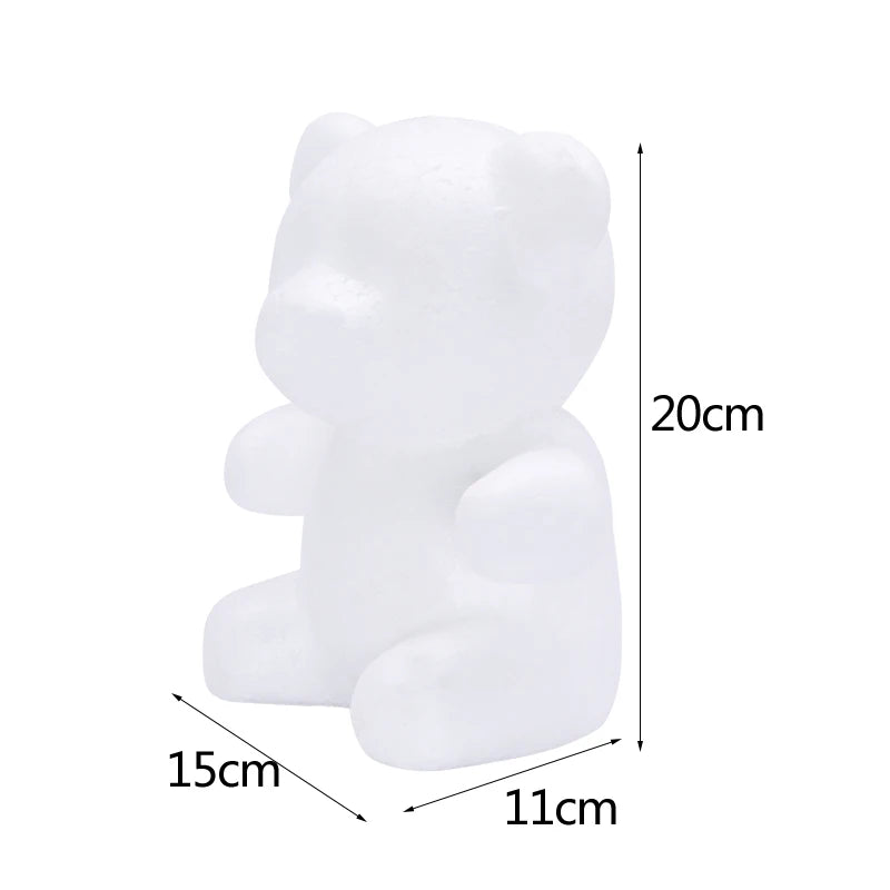 Cœurs et balles en polystyrène blanc pour décoration de fête