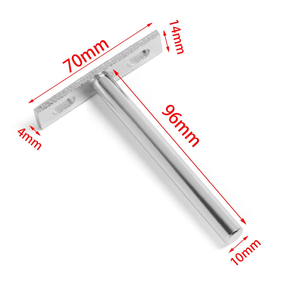pinces mèches acier inoxydable modernes 120mm 96mm 70mm 14mmOpaque lisses argentées