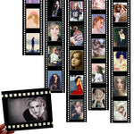 Lot de 10 cadres photo en papier rétro pour décoration murale