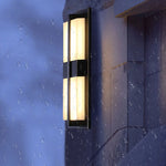 applique murale led extérieure moderne imperméable luminaire jardin véranda intérieur noir blanc beige