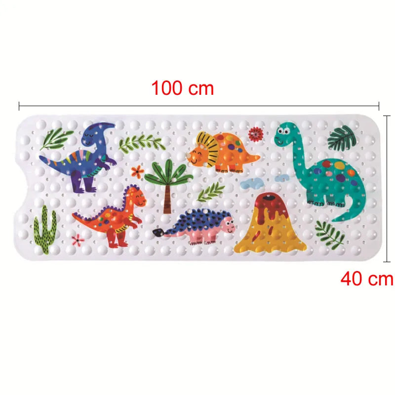 tapis bain pvc thème marin poissons coraux géométrique antidérapant moderne enfantin suction salle bain