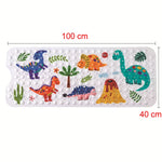 tapis bain pvc thème marin poissons coraux géométrique antidérapant moderne enfantin suction salle bain