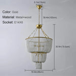 lampe suspendue or blanches classique chaînes ampoules e14
