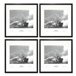 cadre photo moderne noir 20x20cm 25x25cm 30x30cm aluminium verre plastique environmental friendly