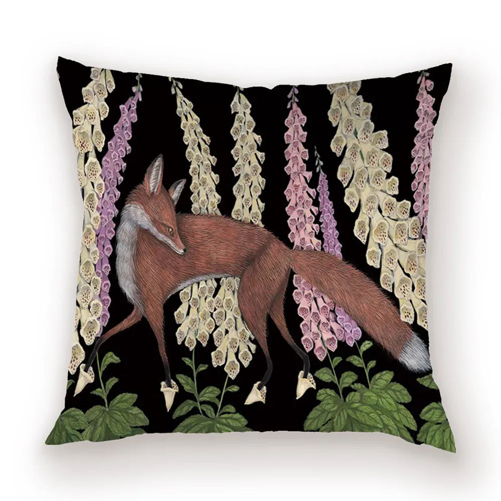 taies d'oreiller carrées fleur vintage polyester blanc décoratives
