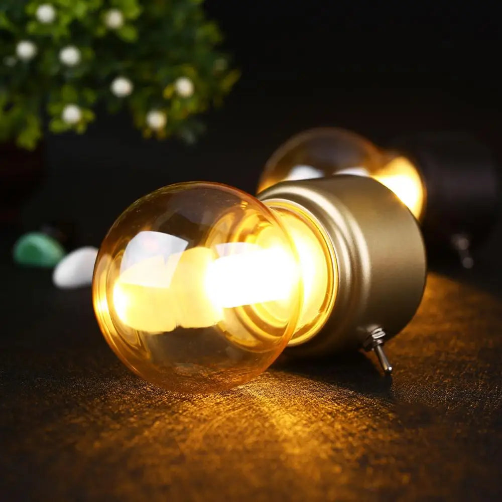 lampe led dorée transparente moderne veilleuse rechargeable urgence chambre bébé fixations vis